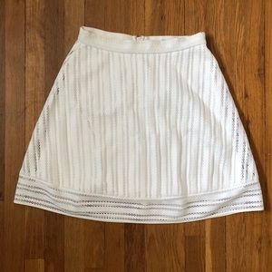 White a-line J. Crew skirt